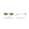 Gentle Monster Logo Metall Oval Sonnenbrille Unisex Sonnenbrille Silber CALI02-BR