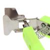 Kitchen Bowl Gripper Clip Green Stainless Steel Plastic Compact Portable Dish Retriever Tongs Plate Bowl Clip Safety Lock