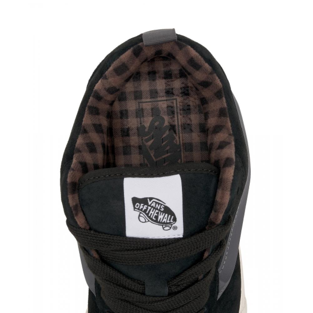 ◆VANS◆ Newschool Pig Suede Plaid Grey Black VN000CS02391 Vans Knu Skool Shoes - black (pig suede plaid gray/black)