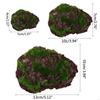 62KD 6Pieces Artificial Moss Rocks False Moss DIY for Garden Crafting Decorations