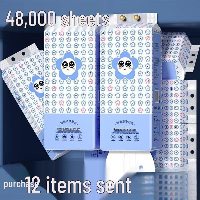 Hanging Tissue Dispenser for Home, Facial, Dorm, and Toilet Paper Use