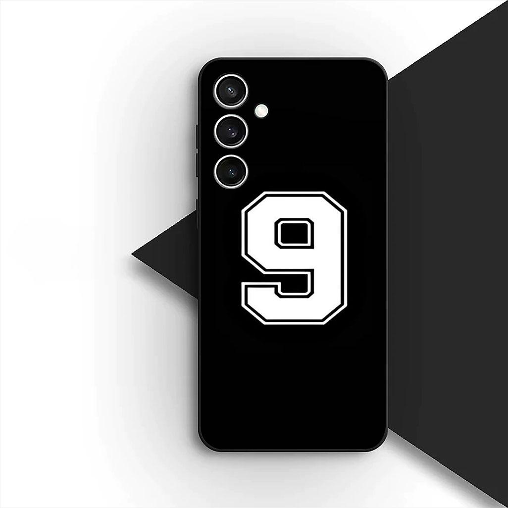 

for Samsung Galaxy S10 S8 S9 Plus A33 A34 A31 70 A71 A72 Note 20 9 8 S10E Case Lucky Number Football Basketball No 23 24 7 5 Galaxy Note8