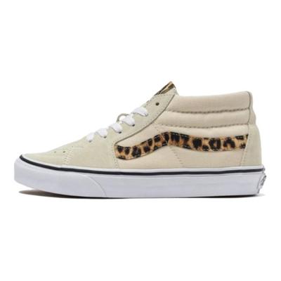 Sk8 Mid Confortable Polyvalent Antidérapant Mi-Haut Chaussures de Skate Sneakers Unisexe Beige VN0A5KXEZV2