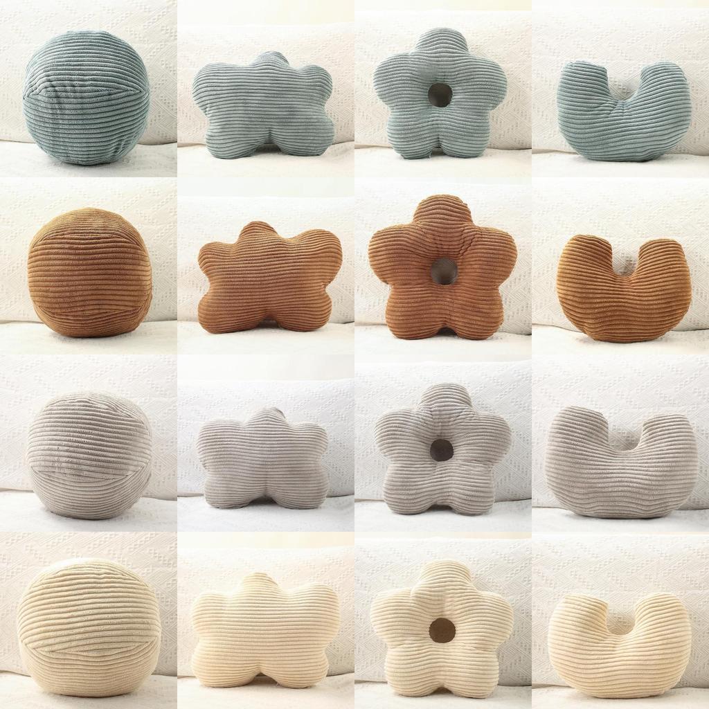 Flower U Cloud Shaped Plush Pillow Toy Cushion For Home Lounge Comfort Gift