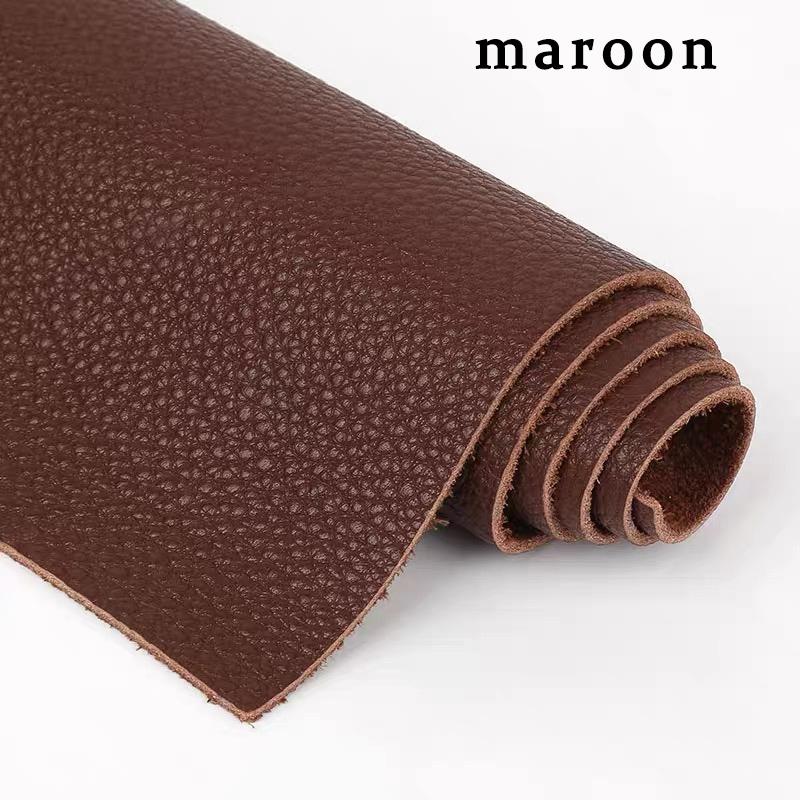 Piele naturală, strat superior piele de vacă, țesătură din piele maro, piele importată, canapea cafea întreagă, geantă moale de noptieră, piele