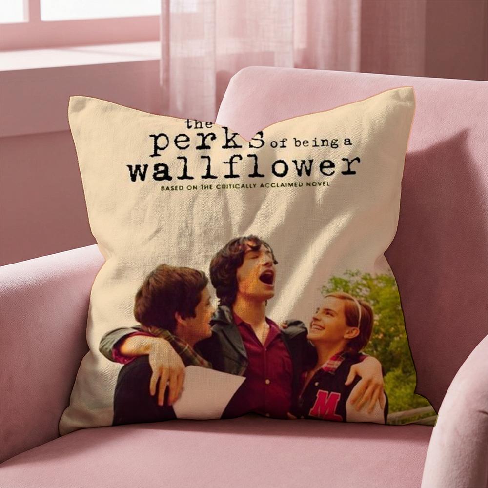 TV Being A Wallflower Cushion Cover Multi-Scene Pillow Cover for Home & Car - Reversible, Soft & Durable for Daily Use