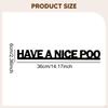 Bathroom Door Sign Acrylic Restroom Plaque Funny Wall Topper Hanging Ornament with Humorous Quotes