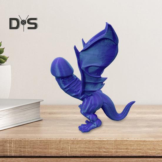Dick Dinosaur Statue Collectible Penis Dinosaur Figurine Desk Dinosaur Buddy Prank Gag Gift for Bachelor's Party Adults Bedroom Decor