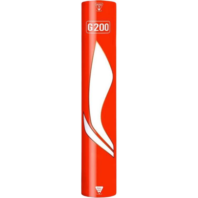 Li Ning G200 Goose Feather Shuttlecock 12 Pack Goose Feather Match Ball Shuttlecocks AYQR014-3