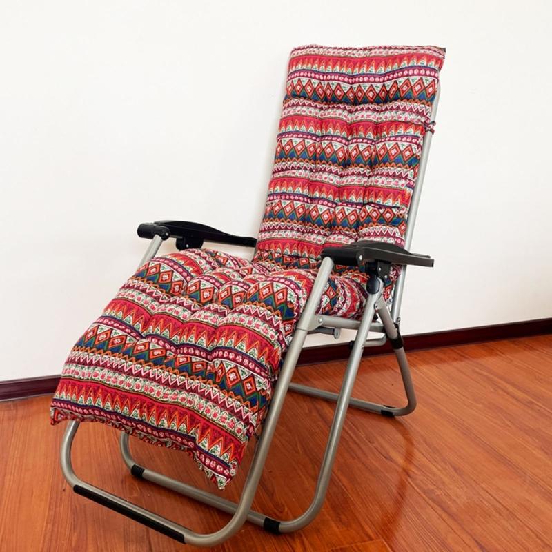 Thickened All Weather Lounges Chair Pad Waterproofs Cotton Polyester Blend Cushions For Chaise Lounges Indoor Outdoor Use