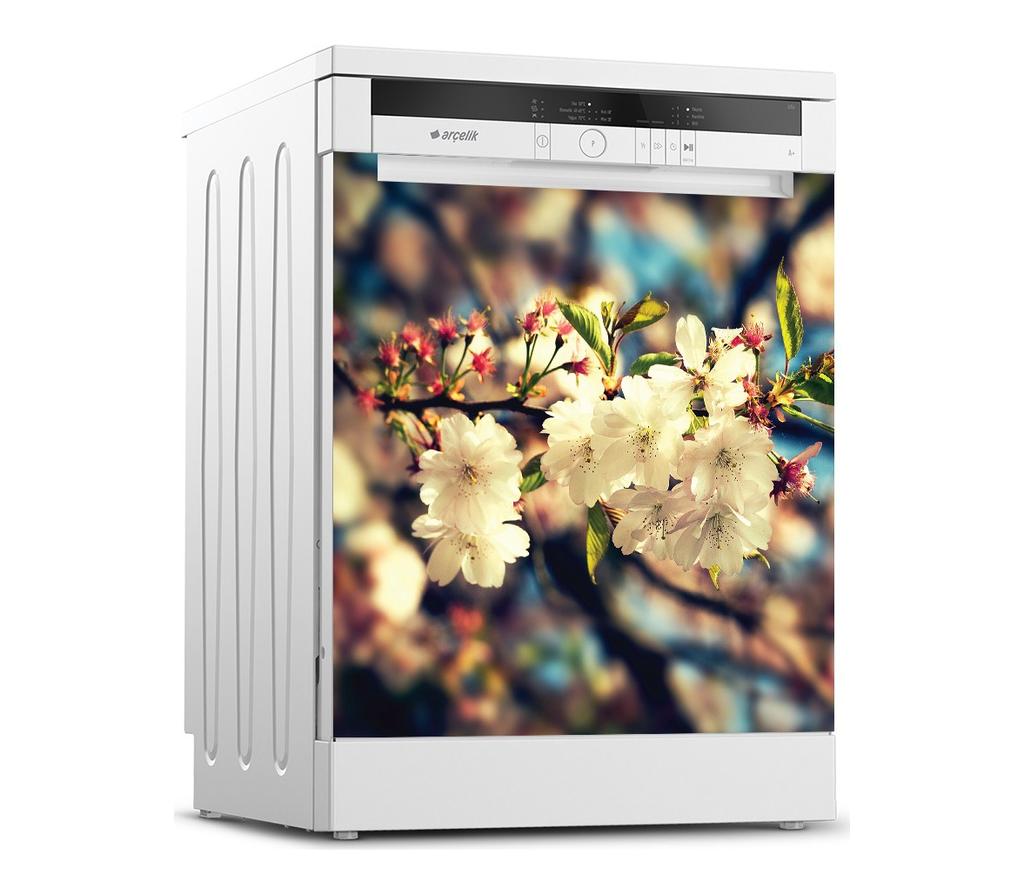 36 Style Dishwasher Decoration Sticker DIY Kitchen Wallpaper Peel and Stick Vinyl Wall Decal LandscapeFlower Mural For Home Decor