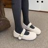 Fashion Autumn Winter Fur Footwear Women's Mary Jane Shoes Concise Warm Outdoor Low Hee Loafers Ladies Comfortable Cotton Flats Shoes