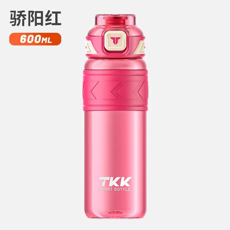 1000ml Tritan Water Bottle With Straw Portable Durable Gym Fitness Outdoor Sport Drinking Bottle For Adults High Quality 1000ml красный