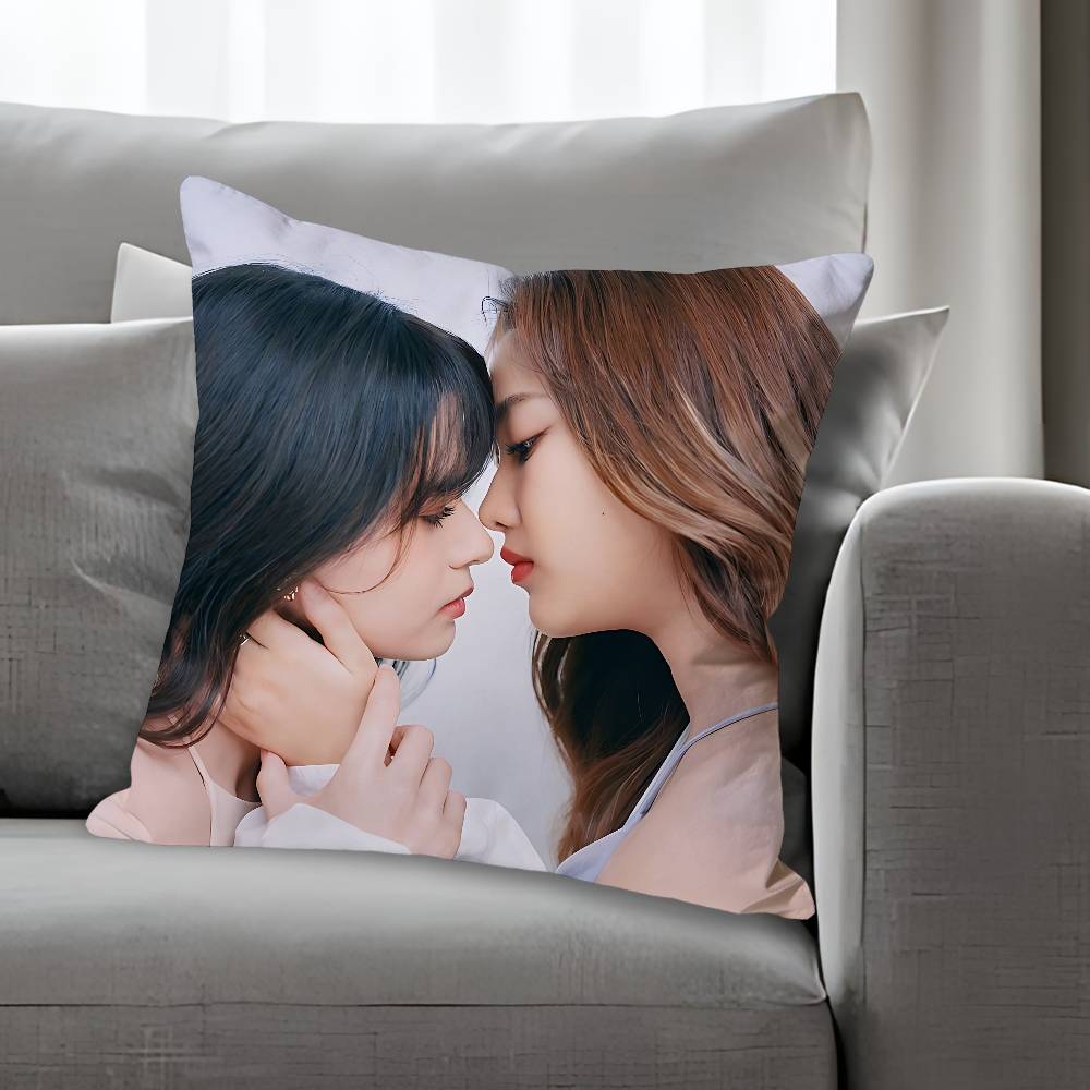 Pink TTheory FFreen BECKY Anime Celebrity Merchandise AllMatch Printed Pillow Case Sofa Car Office Room Decoration Protector