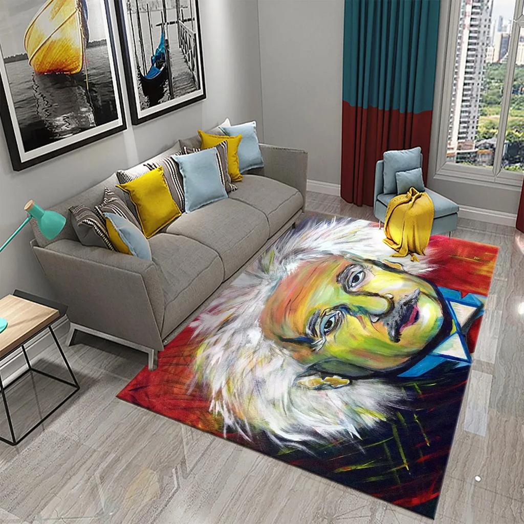 Funny Painting Carpet Cute Animal Mat for Kitchen Living Room Balcony Bedroom Bathroom Entrance Non-slip Floor Mat Home Decor