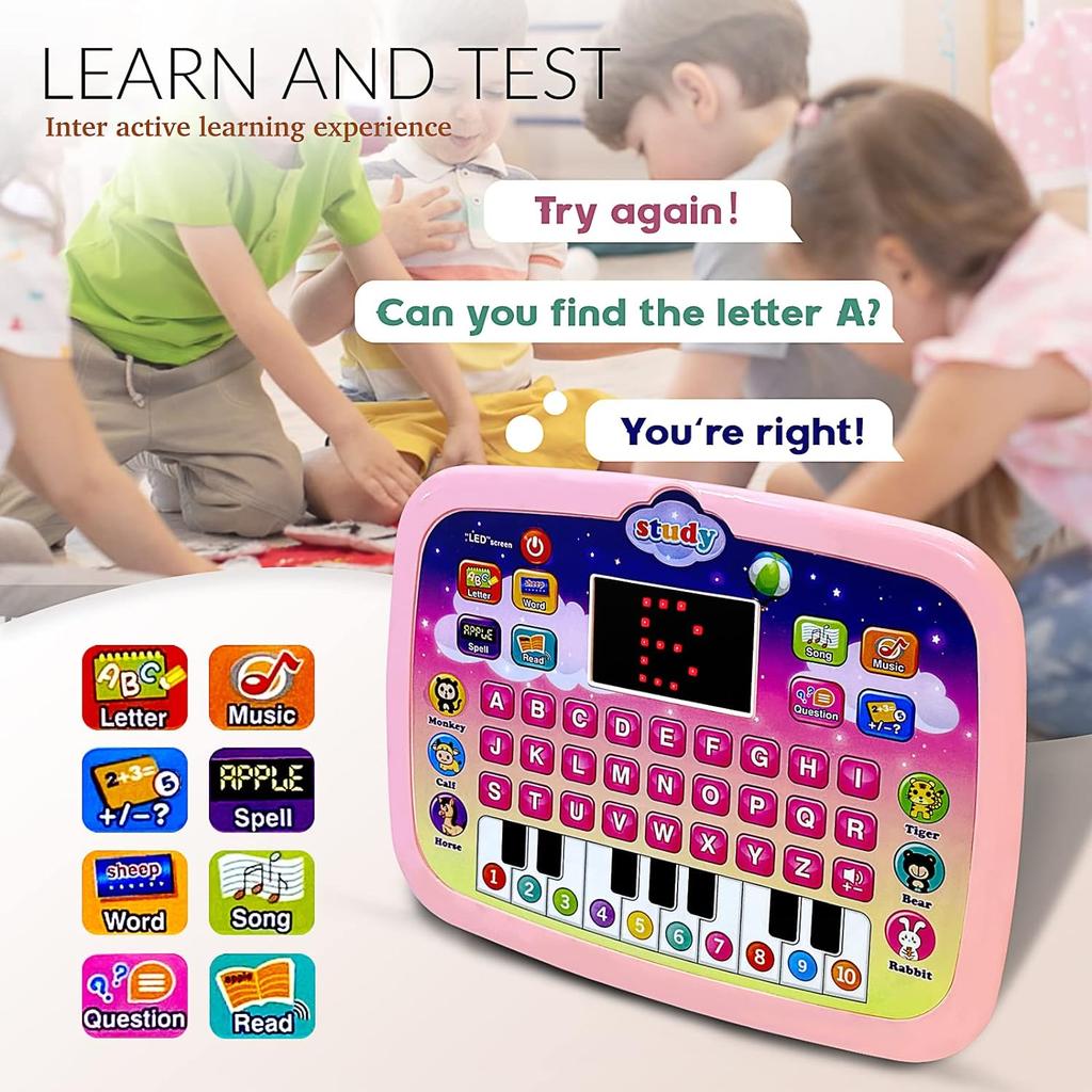 Multi Functional Children's English Learning Machine, LED Display Screen, Tablet, Fun Reading, Early Education Machine, Toy