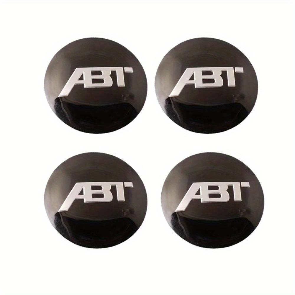4pcs Compatible for Golf Passat Jetta Touareg Tiguan Caddy Vento Bora Mk6 Wheel Center Hub Caps Emblems with Adhesive Tape ABT-Pattern Compatible