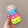 6Pcs Hair Ropes Ponytails Buns Braids Anti-Slip Headbands Soft Seamless Elastic Hair Ties Hair Accessories