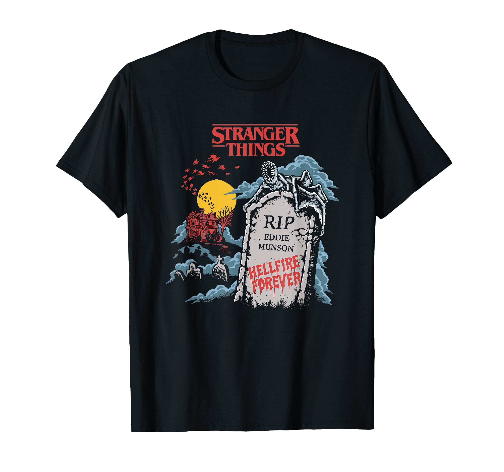 Футболка Stranger Things Hellfire Forever R.I.P Eddie Munson