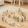 Dominoes Set for Adults Classical Board Games Double Six Dominos Game Set with Spinner Tiles with Wood Case 2-4 Players Chess
