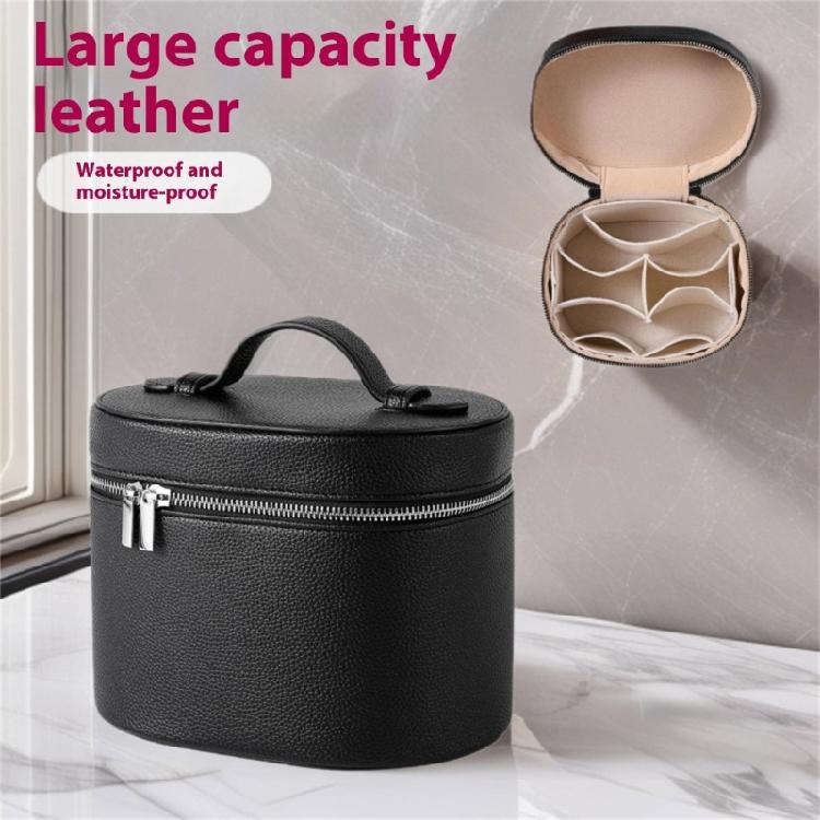 Leather Makeup Bag Portable Cosmetic Bag Handbag for Women Waterproof Makeup Pouch Portable Travel Toiletry Bag Gifts