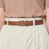 Brown Leather Slim Buckle Women S Belt Dbbe1f742w3