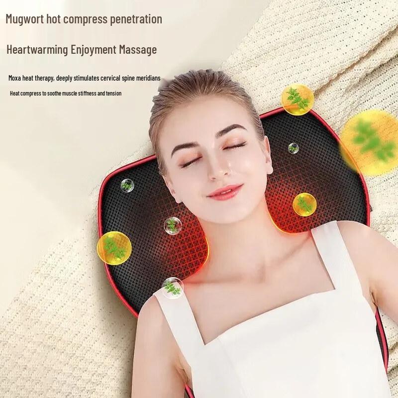 Chigo Heated Mugwort Back Massage Cushion CN Plug (adapter Included)
