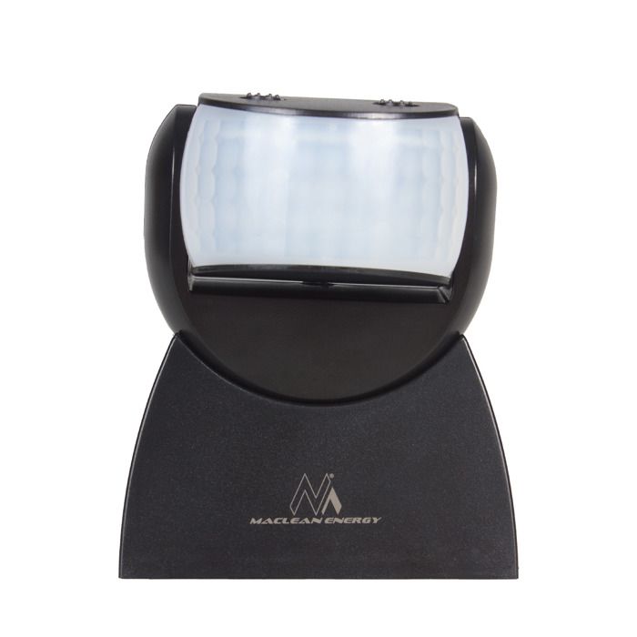 Détecteur de mouvement pir infrarouge maclean mce241 b avec télécommande max. 1200w (lampe à incandescence) max. 300w (led)