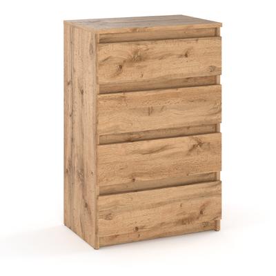 Chest of Drawers Oak Wotan 60 CM 4S TV Cabinet Furniture for Living Room Bedroom