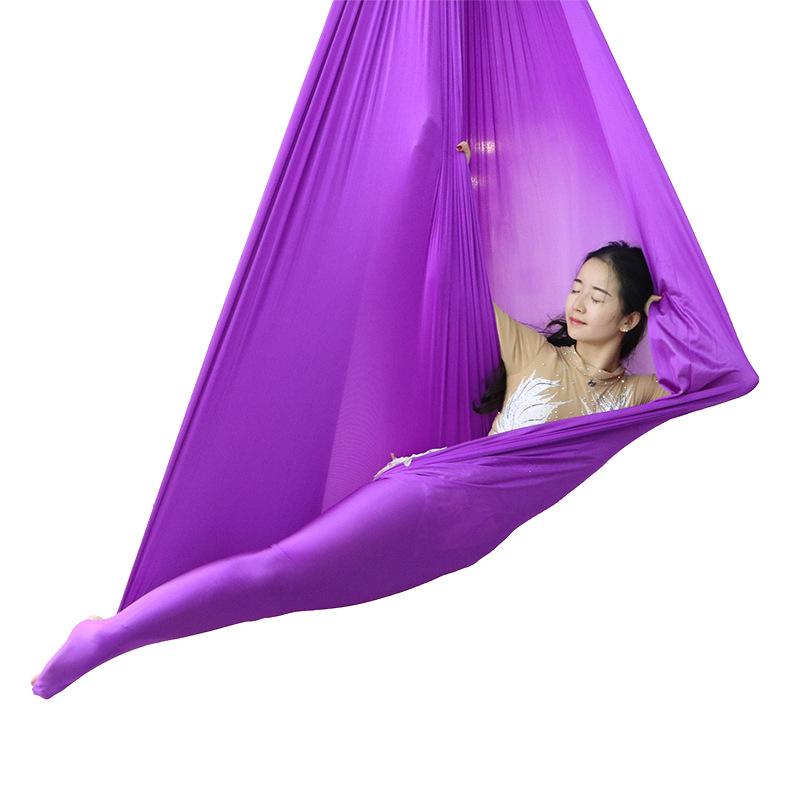 Set di Amaca Yoga Anti-Gravità Colorata da Interno per Adulti e Bambini