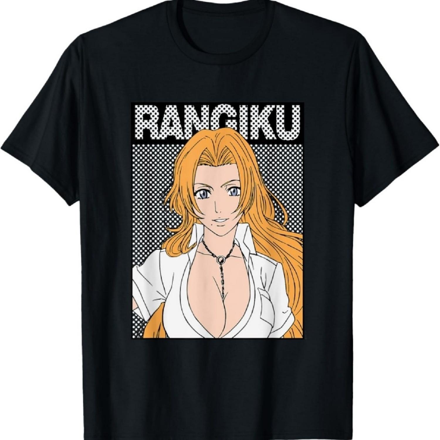 

Bleach Rangiku Rectangle Dot Graphic Anime T-Shirt S