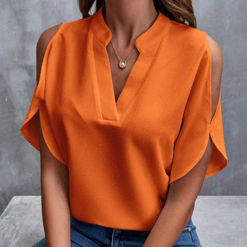 women spring summer puff sleeve off shoulder solid color pullovers t shirt blouse top