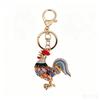 Cute Owl Crystal Rhinestones Crsytal Car Bag Keys Exquisite Pendant Cartoon Trendy Animal Key Chains Bag Charm