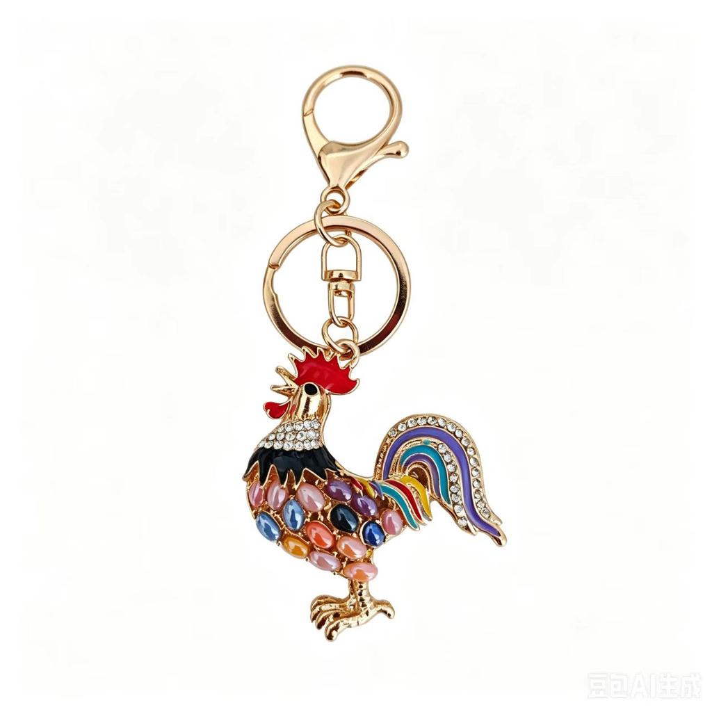 Cute Owl Crystal Rhinestones Crsytal Car Bag Keys Exquisite Pendant Cartoon Trendy Animal Key Chains Bag Charm