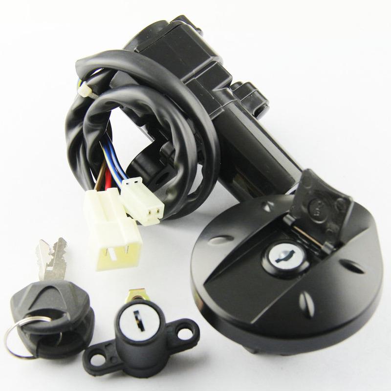 Motorcycle Ignition Switch Kit Assembly Fuel Gas Cap Tank Cover With 2 Keys For Yamaha XT660 XT660R XT660X 2004 2005 - 2011/2014