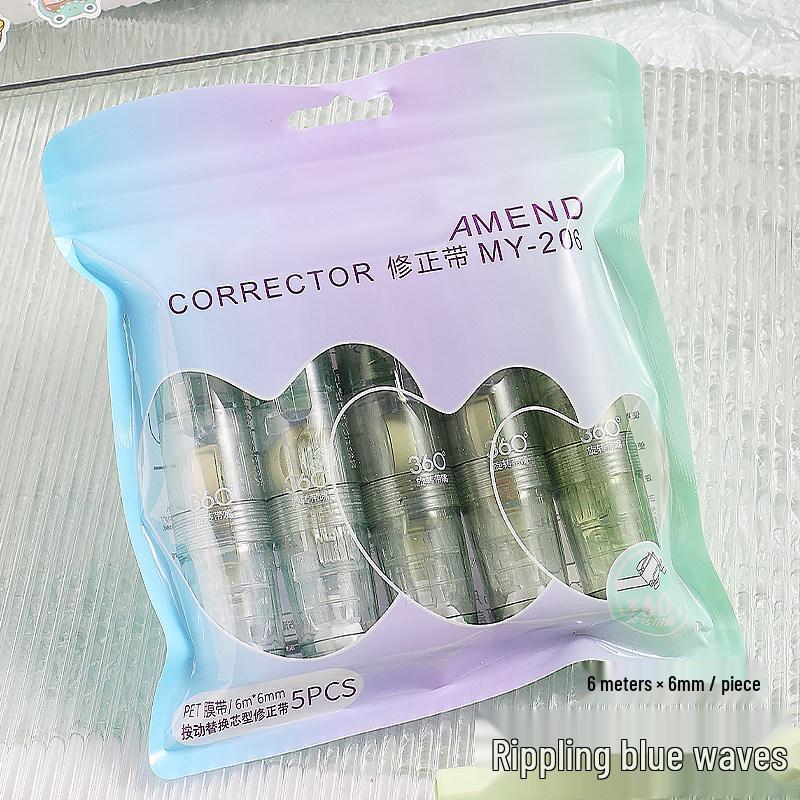 Gradient Color Correction Tape for Students - Replaceable, Transparent, Push-Button Design