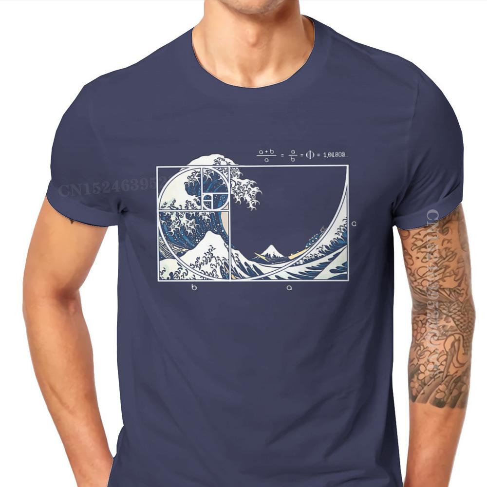 Math Mathematics Meme The Great Fibonacci Wave Tshirts Vintage Designer Unisex Streetwear Clothing Tops Cotton Retro T Shirt