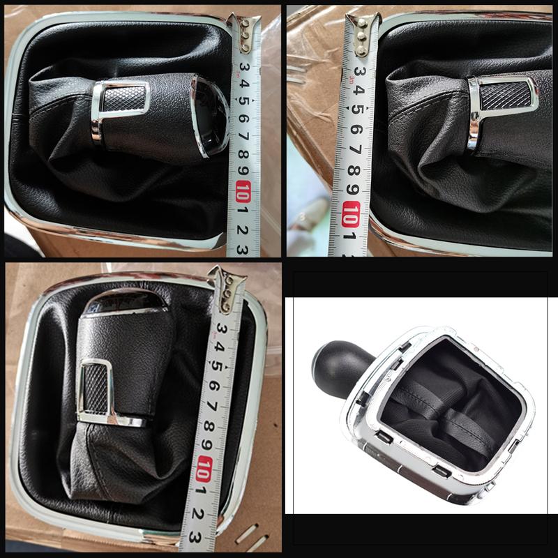 Für VW Volkswagen Polo 6C 2015 2016 2017 2018 5-Gang-Schaltung Schalthebel Schaltknauf mit Lederbalg Autostyling