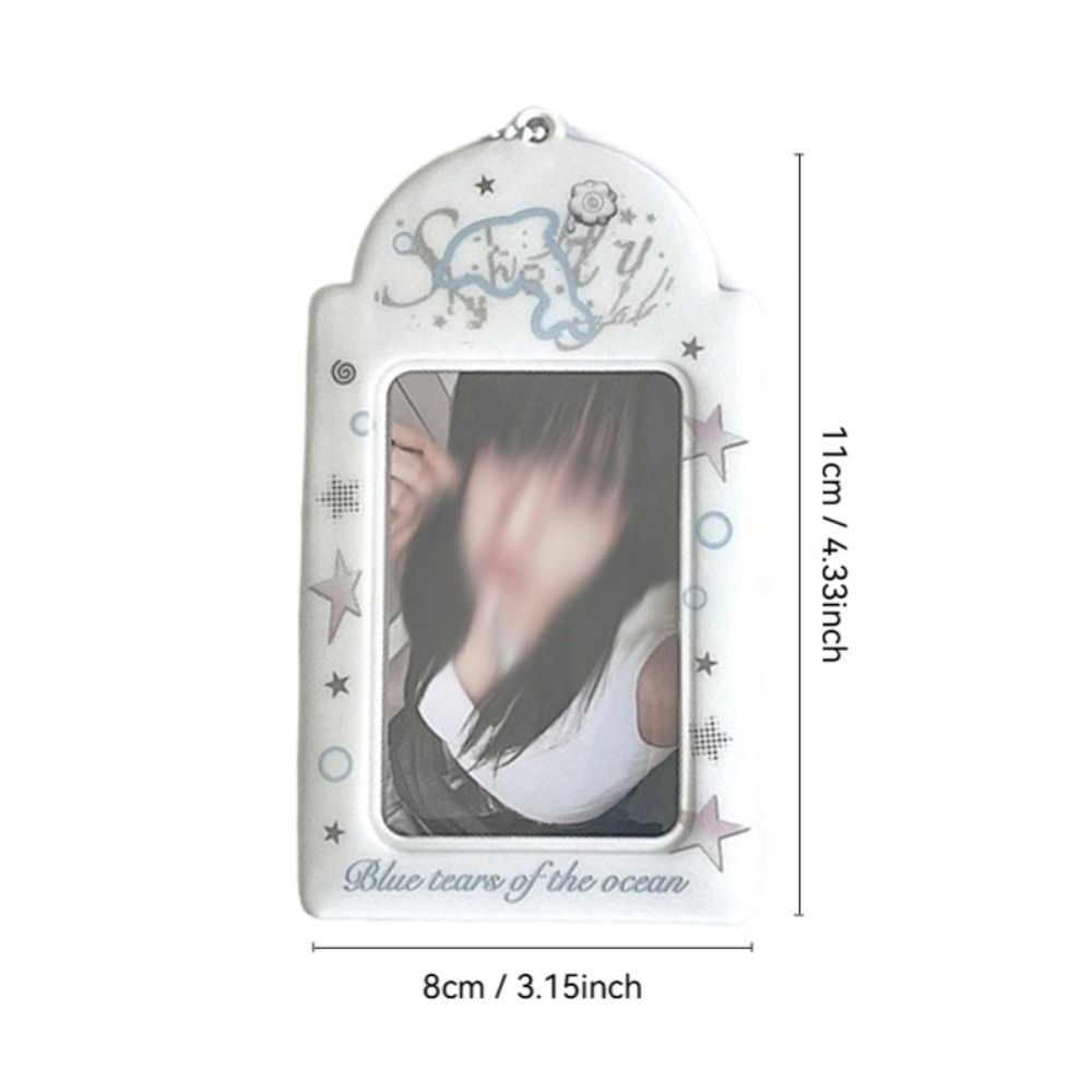 New Y2K Style Kpop Photocard Holder Mini PVC Idol Photo Frame Cartoon Gift Card Holder