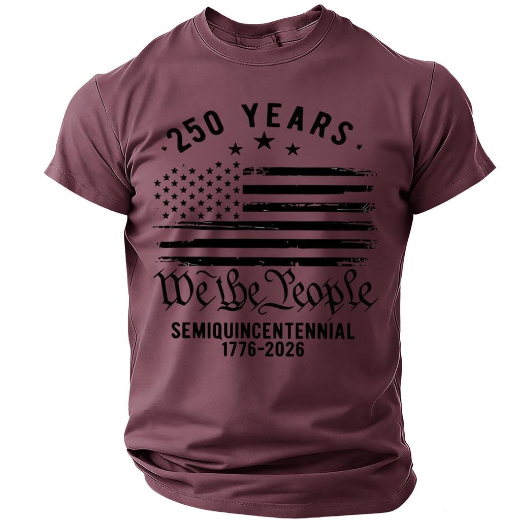 Men's Casual Round Neck Lightweight Breathable Short-Sleeve Top