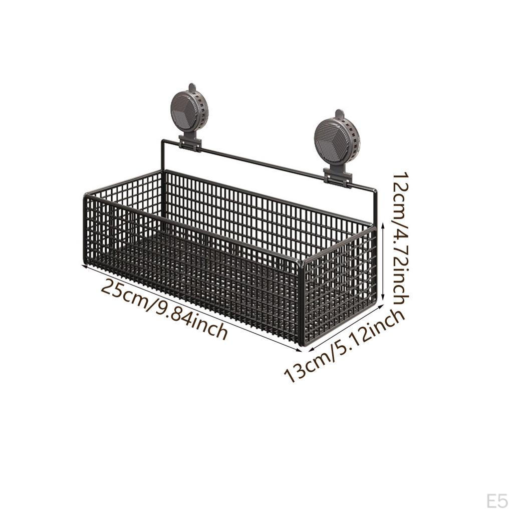 Organizer Shelf Multipurpose Suction Cup Shampoo Storage Holder Wall Mounted Rack for Shower