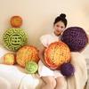 Simulation Mooncake Plush Toy Keychain Cute Stuffed Pillow Backpack Charm for Mid-Autumn Festival Gift Wu Ren Flavor