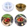 DIY Epoxy Pattern Bowl Mold Candle Cup Storage Box Molds Silicone Resin Basket Mold for DIY Craft Jewelry Storage