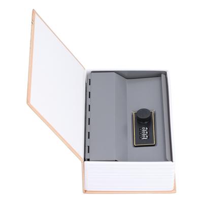 Mini-Spardose mit Edelstahl-Innenfutter, Buchform, Safebox für das Home Office