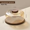 Plastic Cake Tray with Glass Dome