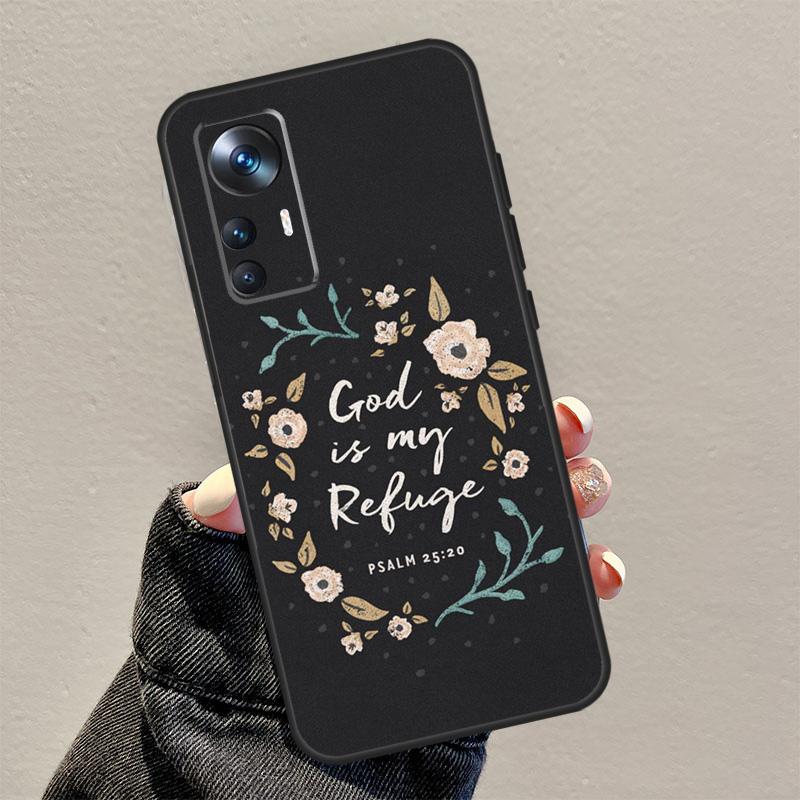 Bible Jesus Christ Christian Quotes Capa For POCO F5 X5 X3 Pro M6 M5s X4 F4 GT F3 Case For Xiaomi 13 Lite 11T 12T 12 Pro 12X