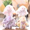 Cartoon Lop-Eared Rabbit Plush Toy Cute Stuffed Bunny Doll Lovely Backpack Pendant Bag Hanging Decoration Birthday Gifts