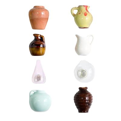 Vase Fridge Magnets Home Furnishing Centerpiece Decorative Display Cute Mini Vase for Cabinet Door Layout Kitchen DIY Projects