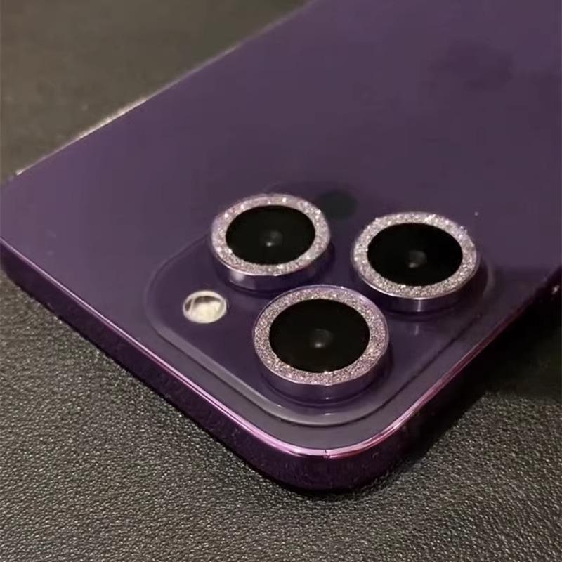 Folie de protecție cu sclipici Apple 17ProMax pentru obiectivul camerei mobile iPhone 15/14