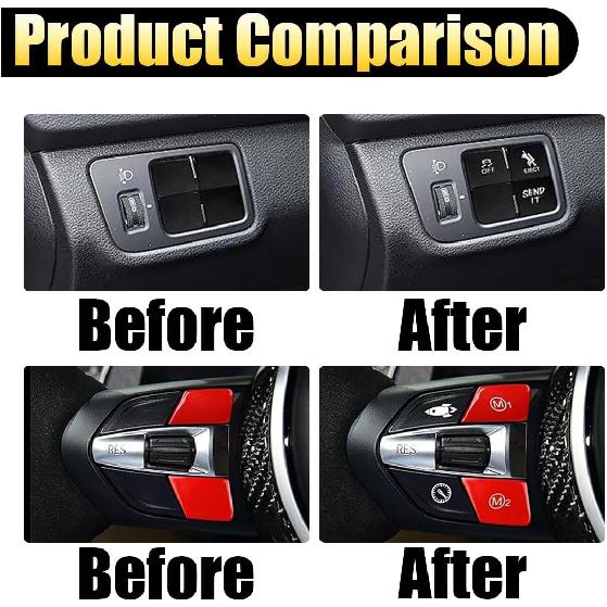 Novelty Stickers Labels for Car or Truck Unused Button, Stickers Decal for Truck, Car Switch Stickers, Car Interior Console Switch Decals, Truck